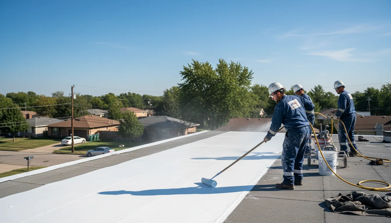 Commercial roof coating in Tenstrike, MN near me